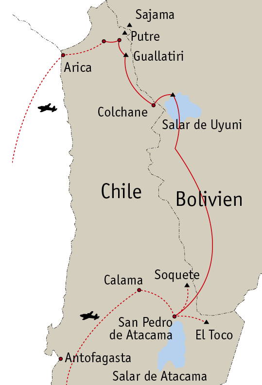 Zoom: Nord-Chile und Bolivien