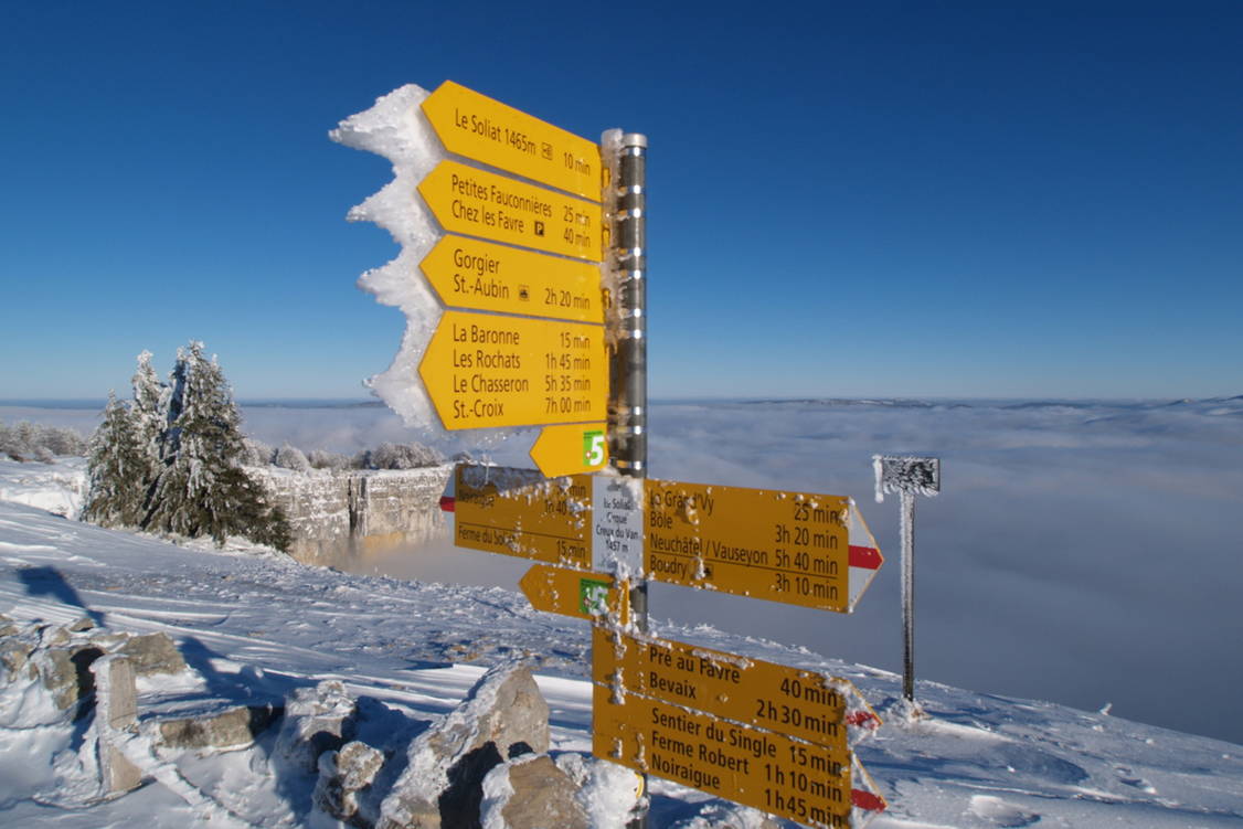 Zoom: Schneeschuhtouren Jura Haute Route I