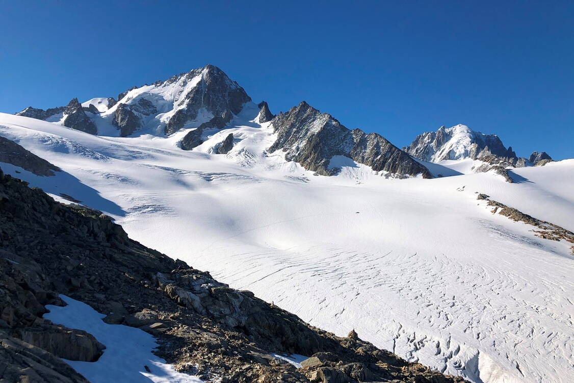 Zoom: Gletscher  Trekking Haute Route Chamonix-Zermatt