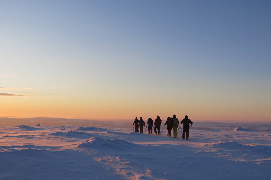 Zoom: Schneeschuhtouren Finnisch Lappland Pallas Tunturi Nationalpark