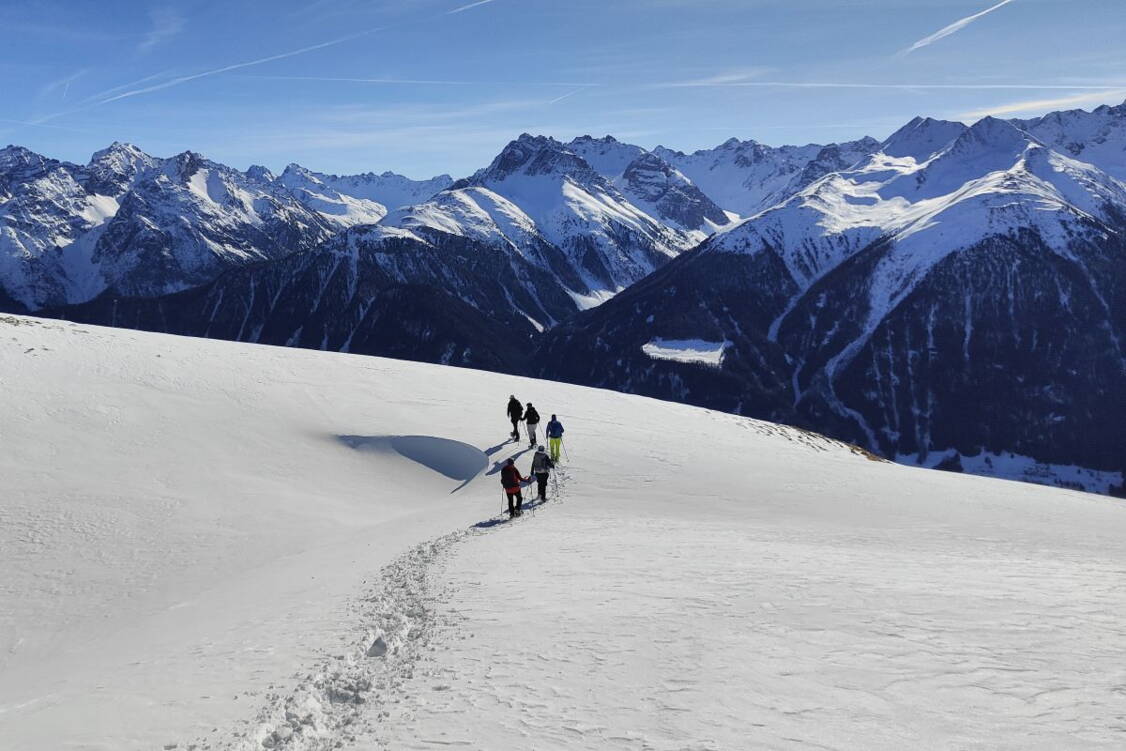 Zoom: Schneeschuhtouren Unterengadin
