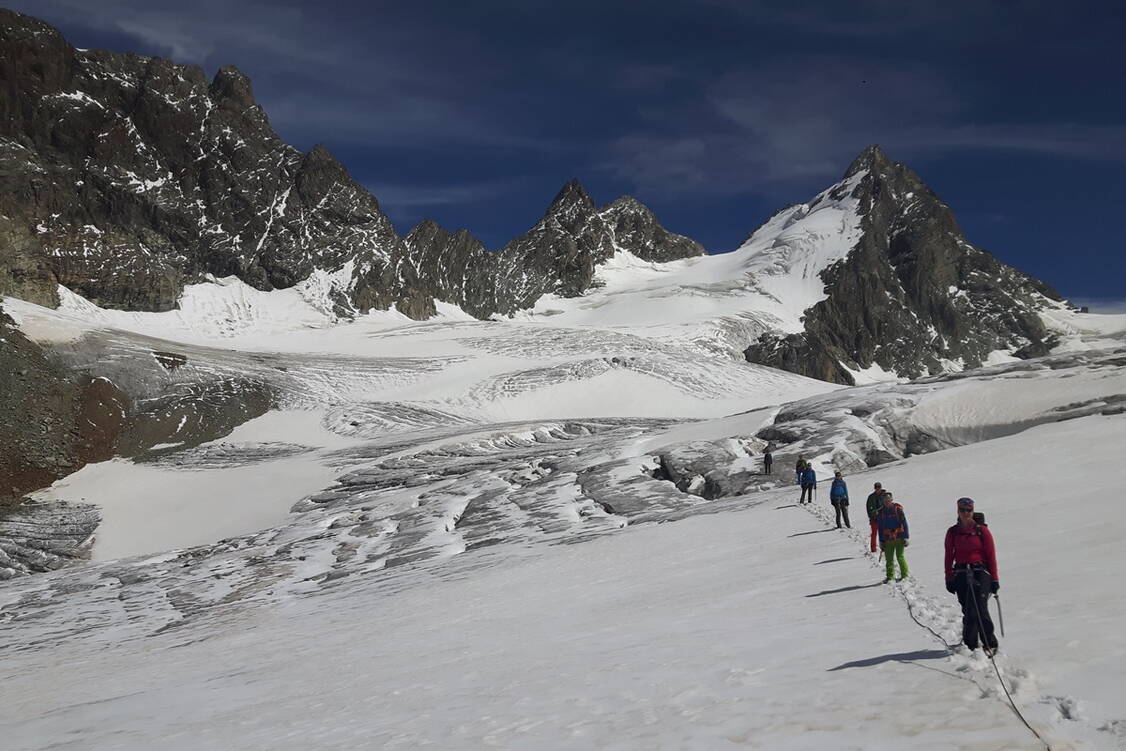 Zoom: Gletscher  Trekking Haute Route Chamonix-Zermatt