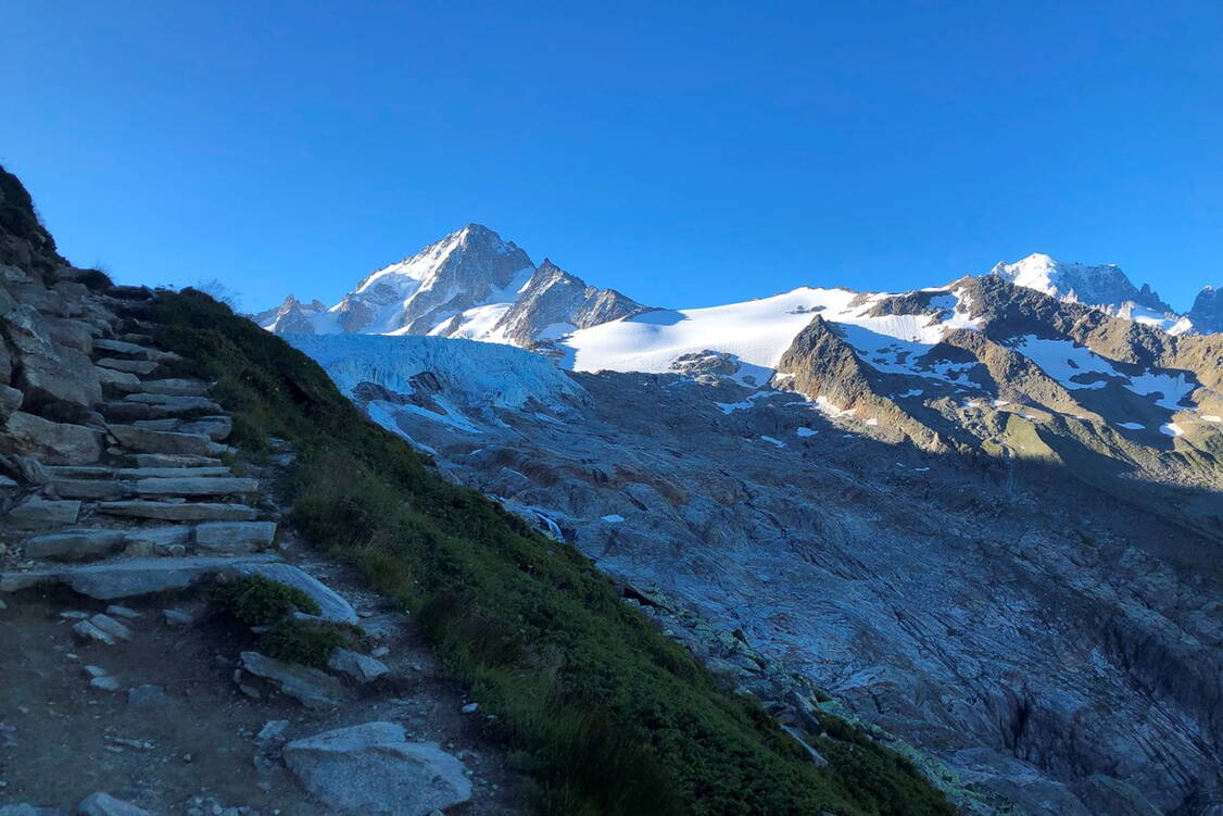 Zoom: Gletscher  Trekking Haute Route Chamonix-Zermatt