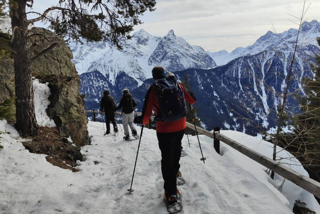 Zoom: Schneeschuhtouren Unterengadin