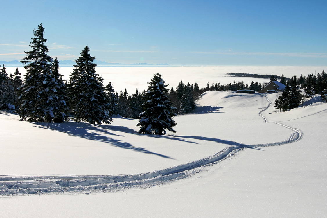 Zoom: Schneeschuhtouren Jura Haute Route I