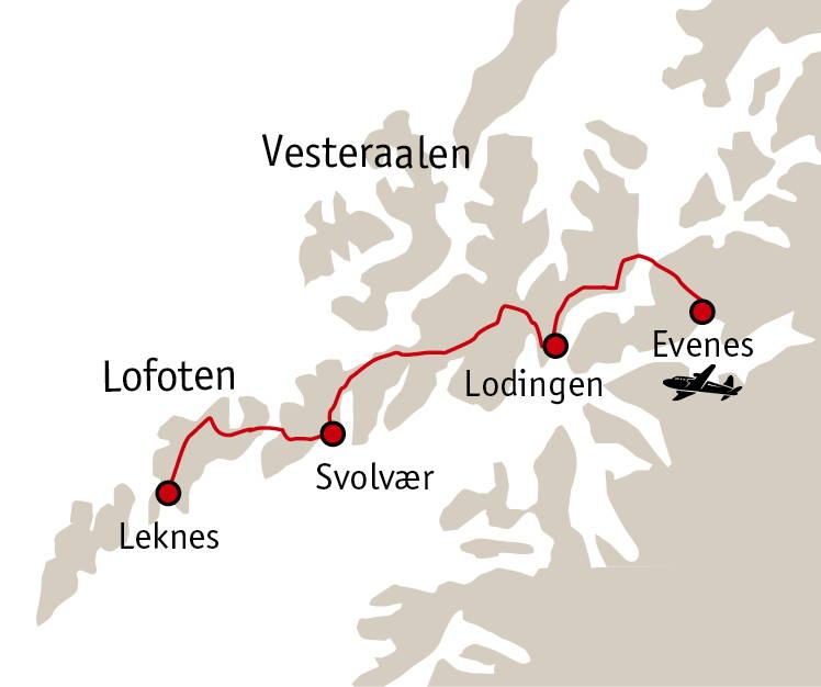 Zoom: Lofoten und Vesteralen