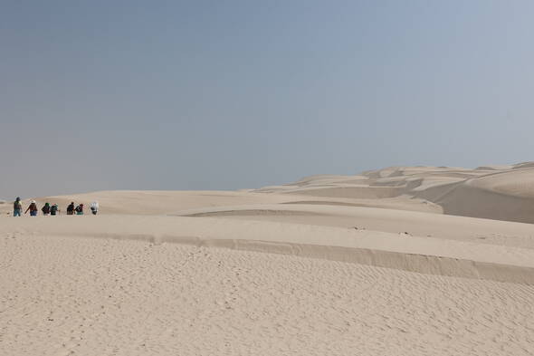 Zoom: Wanderreise Oman - Wanderung in der weissen Wüste