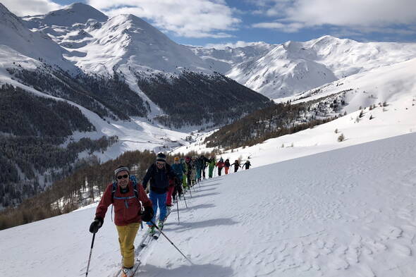 Zoom: Skitourenwoche im Südtirol