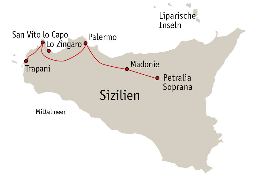 Zoom: Wanderreise Sizilien